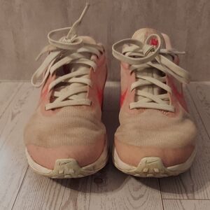 Nike Pink and Beige Athletic Shoes